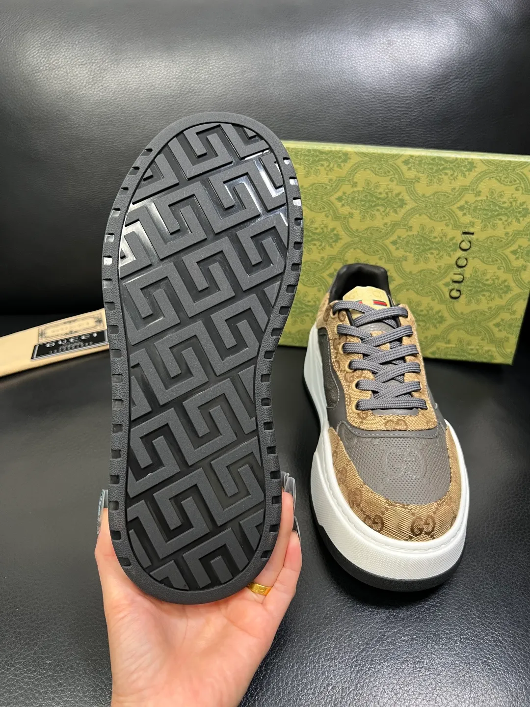 Men's shoes 💰840 Gucci high quality top crafts Gucci counter new original factory configuration, imported cowhide fabric from Italy, imported cowhide lining, breathable and comfortable, sole: original factory special supply original sole super comfortable, original factory and single goods, welcome to compare, code number 38-44 (customized 45 46)